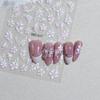 Nail Adhesive Nail Charm Nail Art Accessories Laser Flower Nail Sticker Nail Art Decoration Relief 3D Sticker