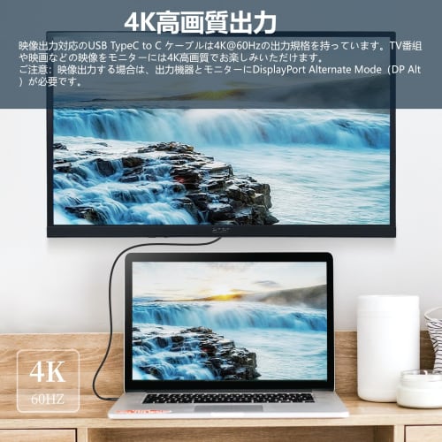 USB-C & USB-C Cable 3m LpoieJun [100W PD Compatible/USB 3.2 Gen 2x2-20Gbps Data Transfer] PD3.0/QC3.0 Ultra Fast Charging 4K/60Hz Video Output Ultra D