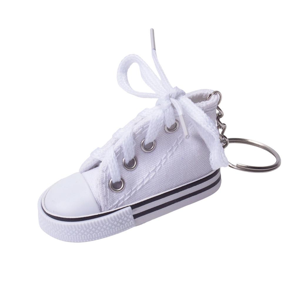 Mini canvas small shoes fashion bicycle motorcycle foot support small board shoes pendant simulation shoe keychain