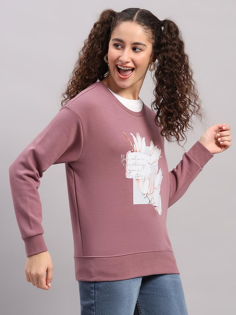 MONTE CARLO Women Round Neck Full Sleeve Sweatshirt