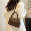Vintage Women Leather Crossbody Bag Small Top Handle Handbag Retro Shoulder Bag Elegant Flap Purse Casual Messenger Bag for Women