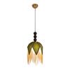 Mid-Century French Green Tassel Pendant Light for Bedroom or Bar