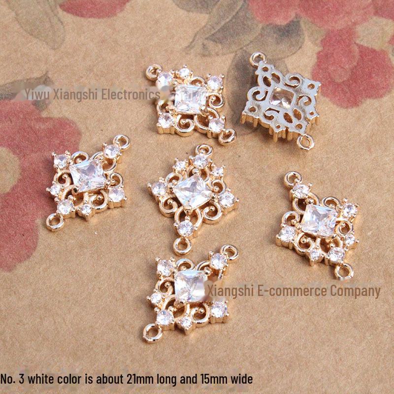 

Комплект украшений из латуни, инкрустированной цирконием, сохраняющим цвет: Подвеска, Серьги, Ожерелье, Браслет, Шпилька, Аксессуары 21x15mm