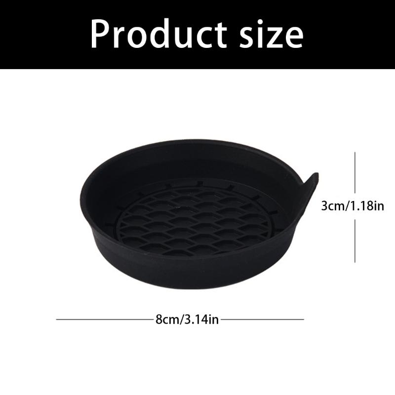 Thick Silicone Car Coasters Not Slip Cup Holders Liners Enhanced Grip Deep Basin Prevent Spills for Vehicles Home Use