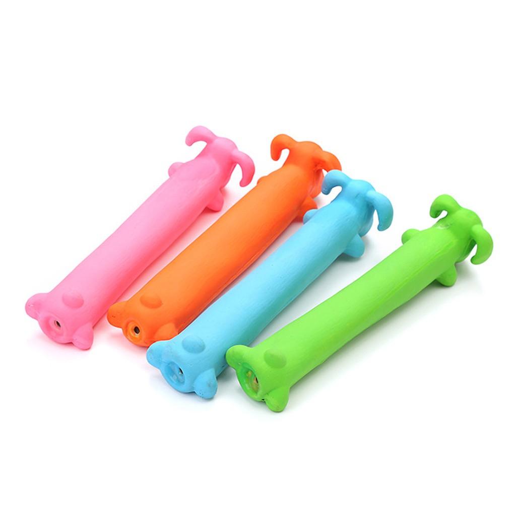 Dog Biting Toys Latex Toys Long Cartoon Dogs Funny Dogs Making Sounds Pet Toys