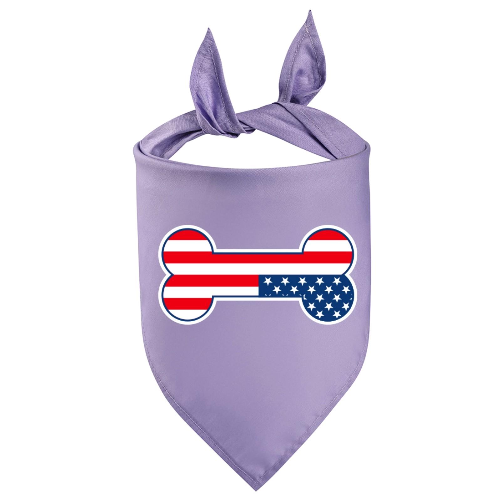 

Шарф на День независимости Америки, собака, домашнее животное, слюна, полотенце, американский флаг, треугольная плоская плоскость One Size