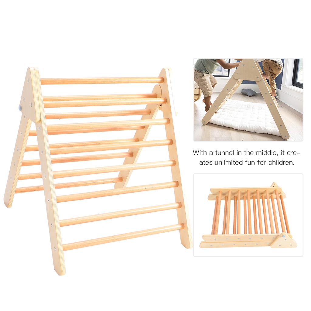 70x70x60CM Foldable Climbing Triangle Climbing Ladder for Infants Young Toddlers Climber