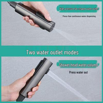 Pressure-Boost Toilet Flushing Bidet Spray Gun Faucet