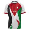 Magliette da calcio con bandiera palestinese alla moda, estive, casual, stampate in 3D, da uomo, larghe, con scollo a V, ad asciugatura rapida e traspiranti.