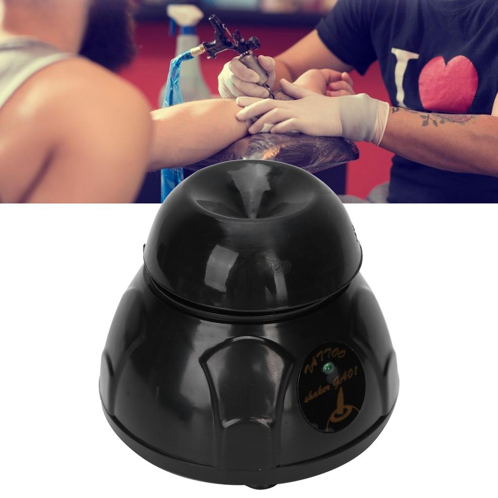 Tattoo Pigmentový Inkoust Elektrický Třepačka Míchadlo Lak na Nehty UV Gel Vortexer Mixér Černý 100‑240V EU Zástrčka