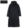 Black Hooded Quilted Long Down Coat 550 Fill Coat XS blackUsed