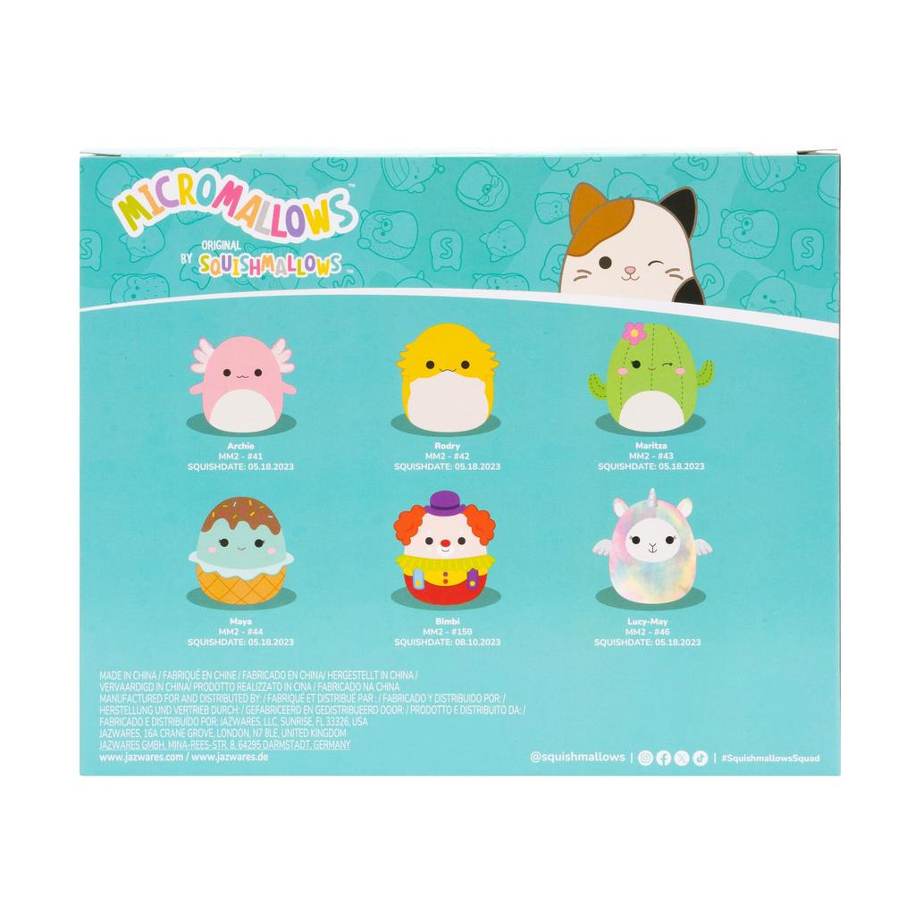 Squishmallows - Micromallows - 2.5-inch Figures - 6-Pack - Style 1