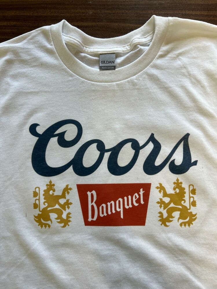 Футболка Coors Light с ретро-логотипом Пиво Coors Light Винтажная футболка с графическим принтом Унисекс L