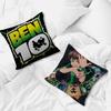 American C-Cartoon B-Ben 10 Cute Cushion Cover Inches Farmhouse Decor Home Throw Pillow Covers For Couch Decorations