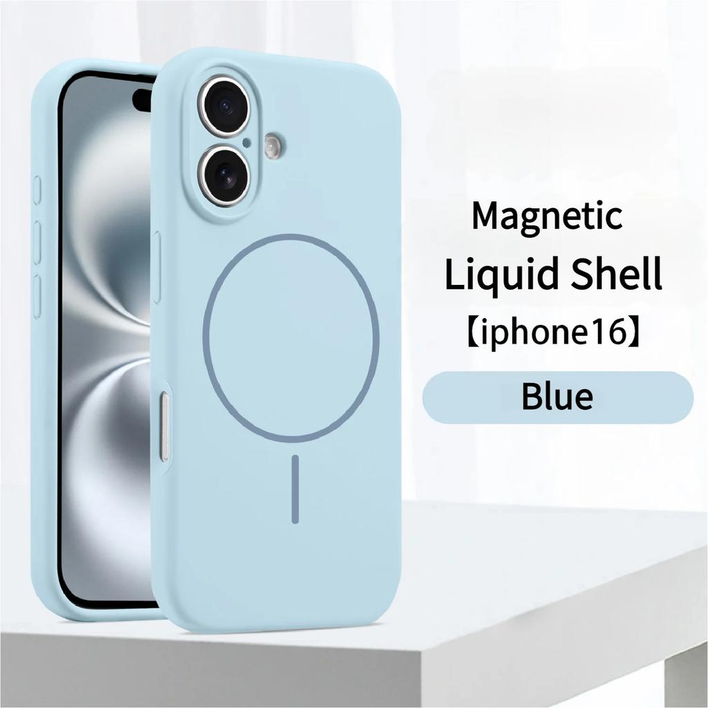 Official Liquid Silicone For Magsafe Case For iPhone 17 Pro 16 13 11 14 15 12 Pro Max Magnetic Wireless Charger Protector Cover