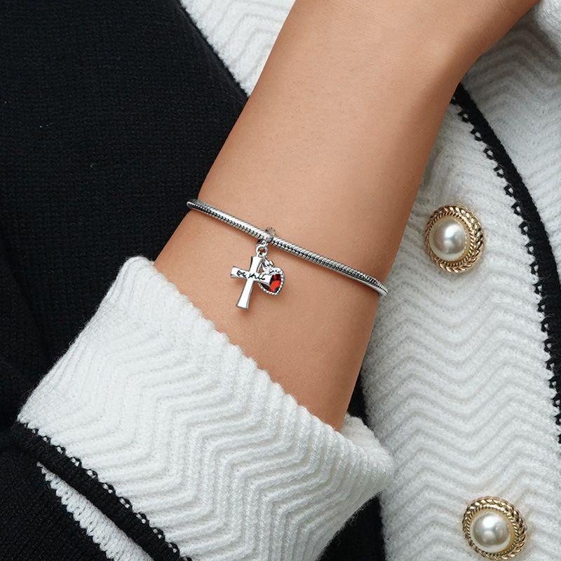 Copper Plating Snake Cross Pharaoh Spider Charming Pendant Fit Original Charms Bracelet Women Jewelry Gift