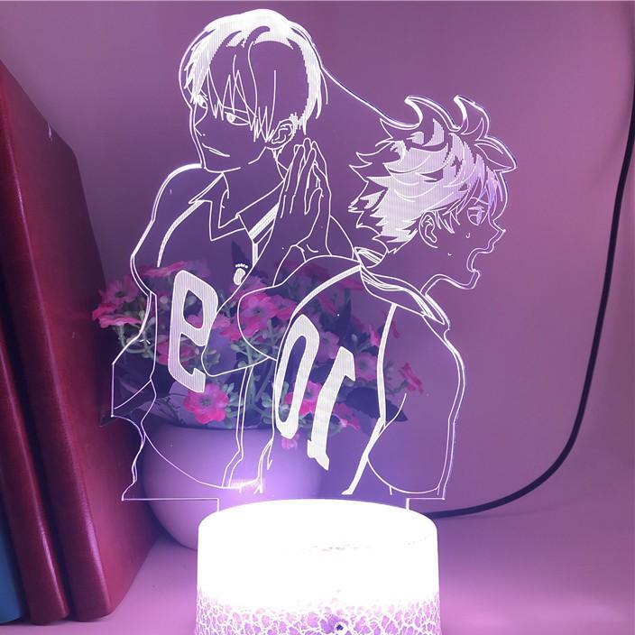 Lamp Haikyuu Tsukishima Kei Night Lights Kenma Kozume LED Acrylic Desk USB 3D Lighting Gift Bedroom Decore