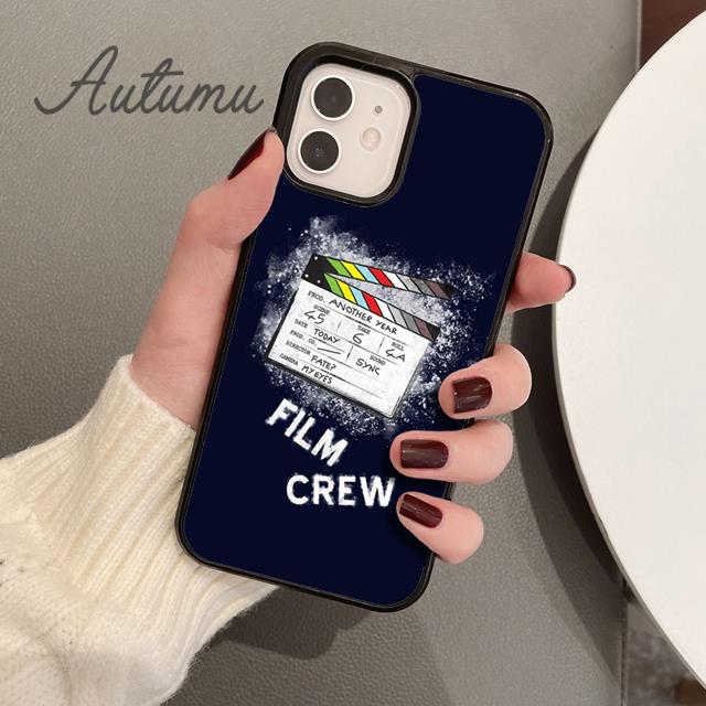 Clapper Board Film Movie Maker Phone Case for iPhone 11 12 13 14 Pro Max Mini XR XS SE 2020 7 8 Plus Galaxy S21 S22 Cover Shell