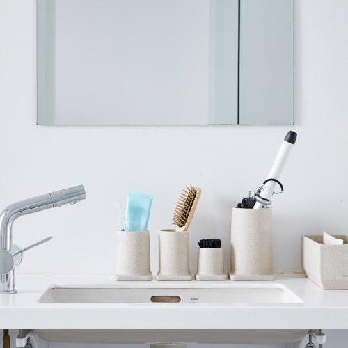 Ideaco Tool Stand, Small Item Storage, Sand White, Tsutsu S