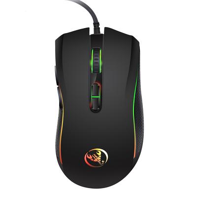 HXSJ A869 Wired Gaming Mouse 3200DPI 7 Buttons 7 Color LED Optical Computer Mouse Player Mice