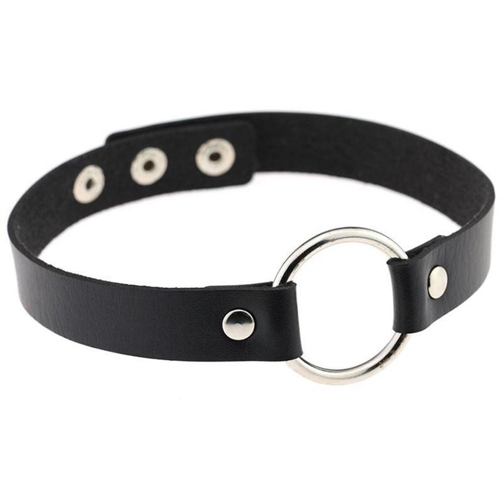 Goth Collar 2 Inch Spiked Collar Faux Leather Spiked Punk