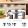 Multiple Capacity Electric Cooker Inner Pot 2L to 5L Sizes Stainless Steel Surfaces Enhanced Heat Distribution System