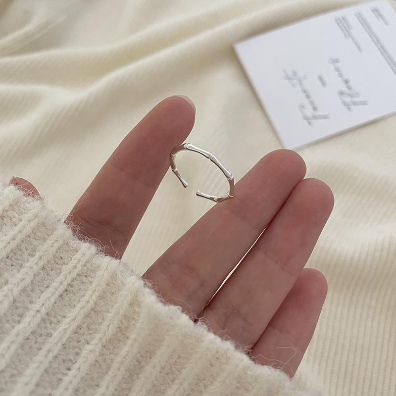 925 Sterling Silver Simple Heart Hollow Thread Opening Finger Rings For Women Fashion Wedding Engagement Party Charm Jewelry