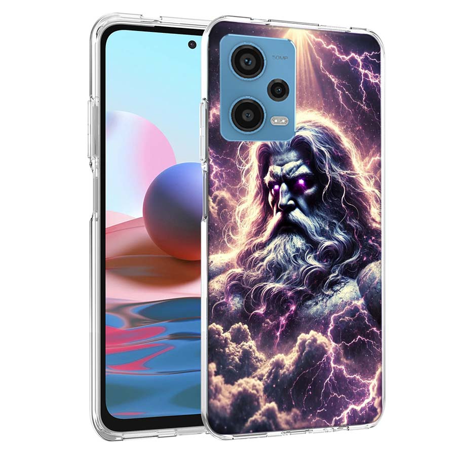 

Greek God Statue Face Zeus Phone Case For Redmi Note 13 12 14 15 Pro Plus 13R 11 11T 11E 11S 10 Pro 10S 9 9S Cover Cell Clear TP Note 14 Pro Plus