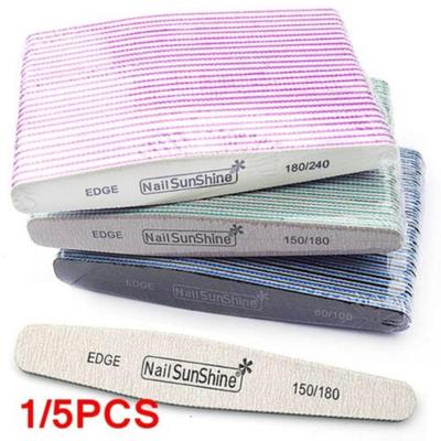 Limes à ongles, tampon, outil de ponçage, accessoires de manucure et pédicure, 1/5 pièces