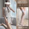 Sexy Underwear Retro Open-cut Cheongsam Buckle Perspective Free of Passion Clothes Slit Hot Uniform Temptation