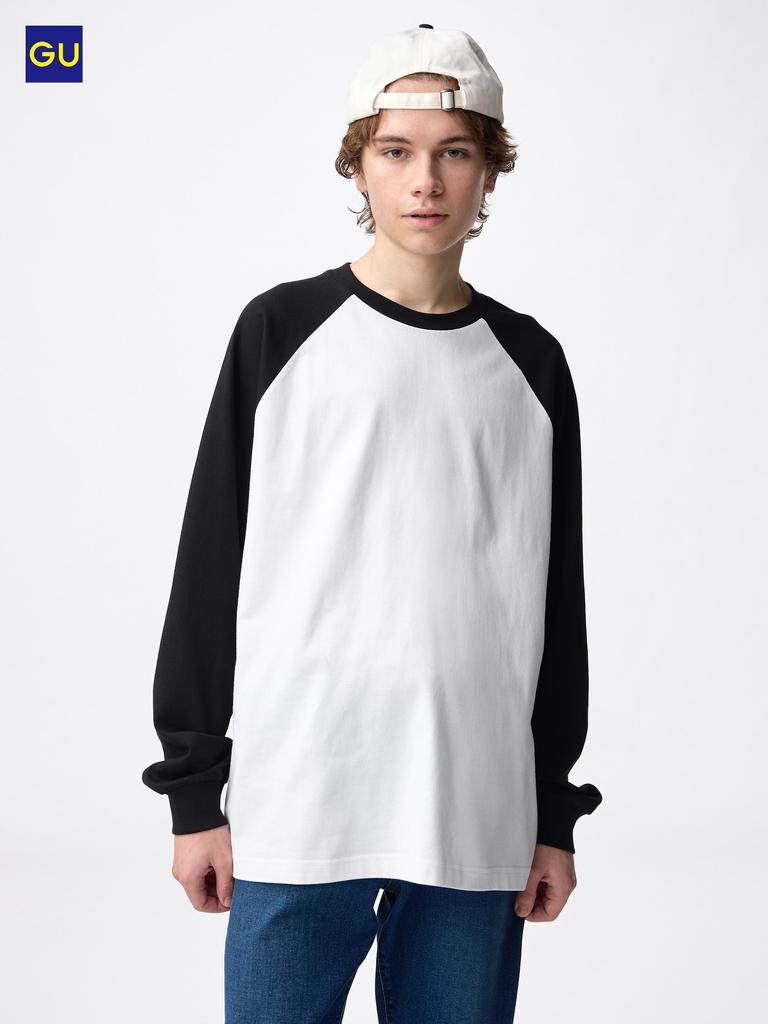 Uniqlo Gu Heavy WeighT Crewneck T  Long Sleeve  Raglan