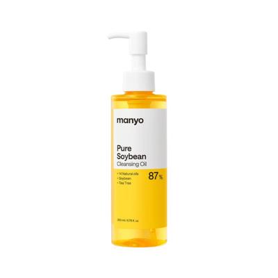 Manyo Factory Pure Soybean Cleansing Oil 200ml for Blackhead Melting and Mild Makeup Removing