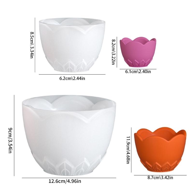 Flexible Leaf Design Candle Cup Jar Mold Jewelry Box Molds Silicone Texture for Resin Crafting Craft and Home Decoration