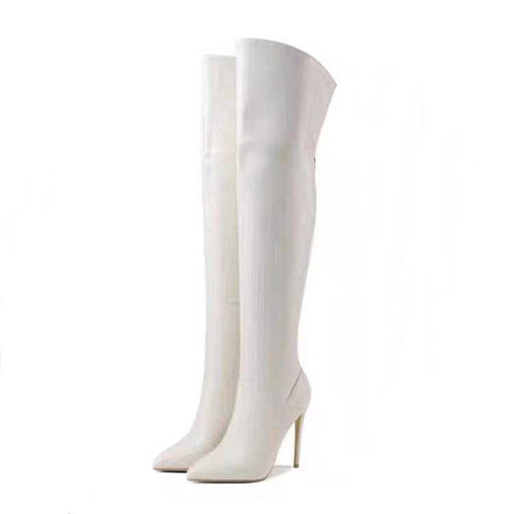 

2026 Autumn/Winter New European and American Style Fashion Personality Knee Over Size Women s Boots 43 Manufacturer Wholesale 39 білий