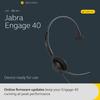 Jabra Engage 40 Wired Mono Headset with In-Line Call Control, Noise Cancellation, Two-Mic Technology, Ultra-Lightweight Design, USB-A Cable, MS Team