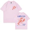 Lobster Lover Club Tshirt Funny Summer Beach Short Sleeve T Shirt Mens Womens Fashion Casual Oversized Tshirts Streetwear