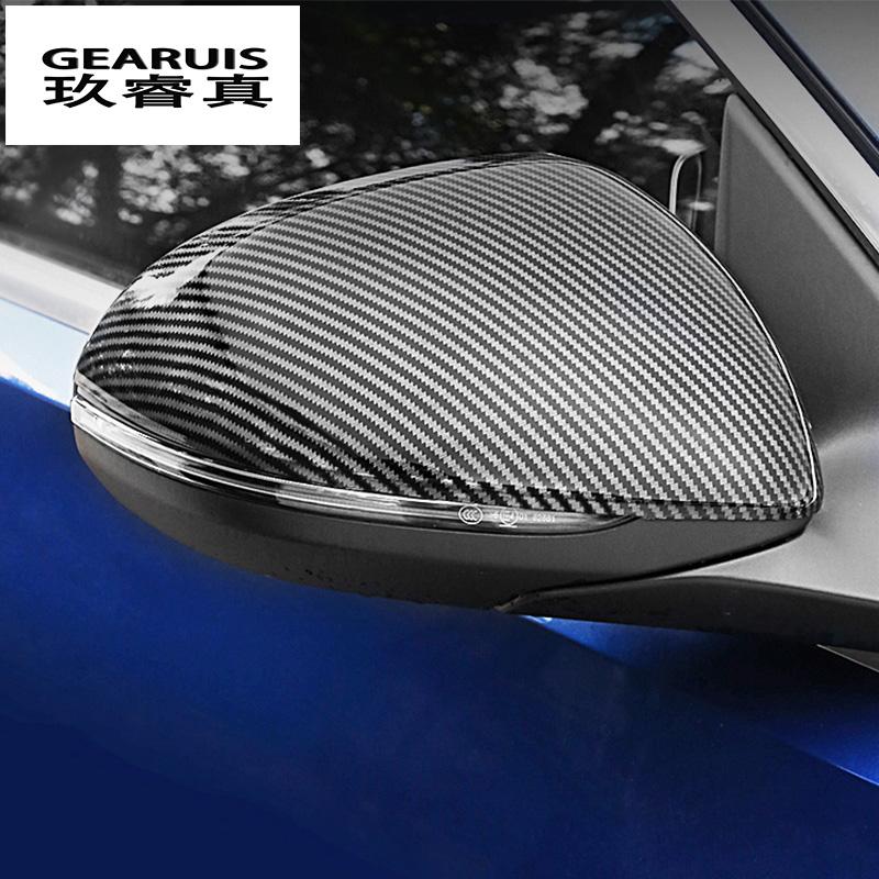 Car Styling Carbon Fiber for Mercedes Benz C Class W206 2022 C200 C300 C260 Rearview Mirror Frame Cover Sticker Trim