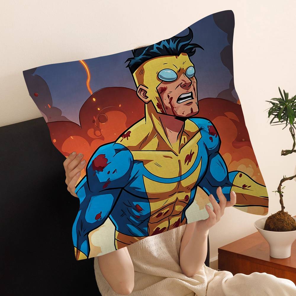 I-Invincible Cartoon Cushion Cover Polyester Sofa Cushions Decorative Throw Pillows Home Decoration Pillowcover