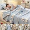 1Pcs Cute Capybara Thin Blanket Warm Napping Blanket Durable Throw Blanket  Bedroom Living Room