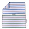 Doppelseitiges Samt-Streifen-Strandtuch - Schnelltrocknend & Saugfähig zum Schwimmen und Sonnenbaden