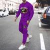Reggae Sweatshirt Set Long Sleeve T-Shirt Casual Pants Sportswear Hip Hop Punk Street Men Oversized 2 Piece Set