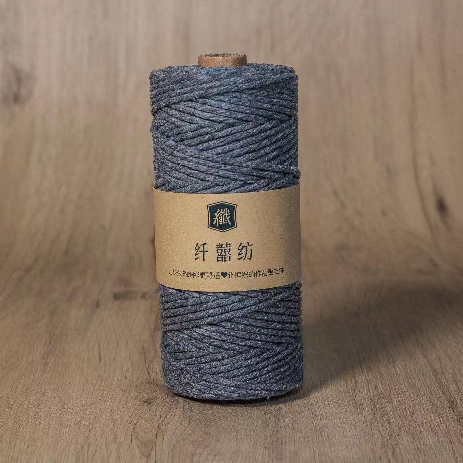 3Mm100M Colored Cotton Rope Thread Handmade Diy Bundled Woven Bag Wound Decorative Thread Tapestry Accessories Material