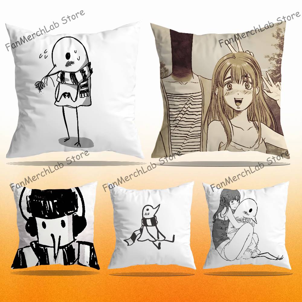 GGoodnight Anime PPunpun Pillow Case Ultra Soft Skin Friendly Fabric Cloud Like Comfort Concealed Zipper