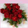 Supply Head 3 Rose Artificial Flower Bouquet For Wedding Photography Decor