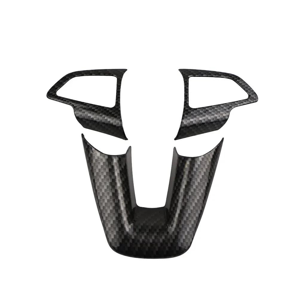 For Ford Focus 3 MK3 2015 2016 2017 2018 Steering Wheel Panel Decoration Sticker Cover Trim Protector Interior Accessories