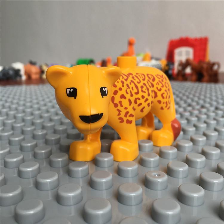 Gegele Lego-Compatible Building Blocks: Large Particles & Small Animal Accessories - Ocean, Zoo, Dinosaur Educational Toys
