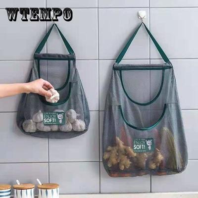 Kitchen Wall-mounted Storage Hanging Bag for Fruits and Vegetables Put Potatoes and Fruits Hollow Mesh Bag Household Breathable Storage Bag