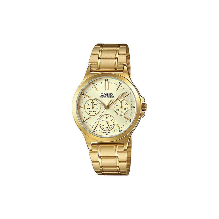

Casio Standard Series Waterproof Quartz Movement Stainless Steel Strap Watch Men watches gold MTP-V300G-9A Gold Dial