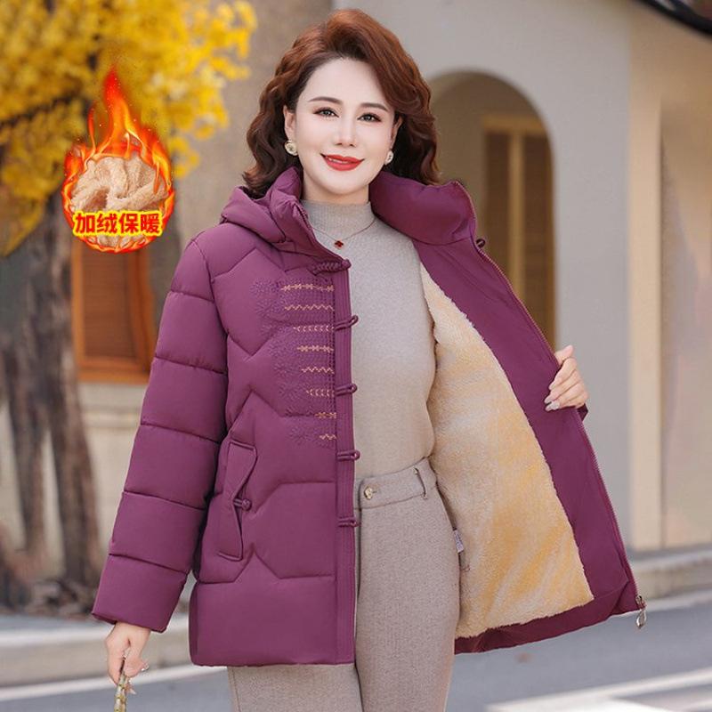 Aged winter cotton-padded clothes piled and thickened cotton-padded clothes women's cotton-padded jackets warm jackets