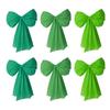 Pack of 6 Durable Efficient Plastic Large Wall Bows Designed for Long Time Celebration and Event Decors Applications